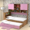 Двуспальная кровать Golden kids 8 дуб вотан розовый