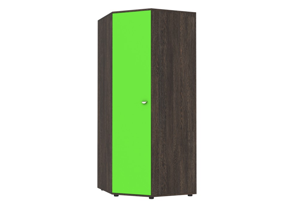 Шкаф угловой венге зеленый