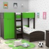 Двухъярусная кровать Golden kids 4 венге зеленый
