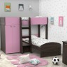 Двухъярусная кровать Golden kids 4 венге розовый
